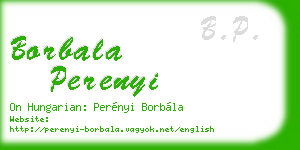 borbala perenyi business card